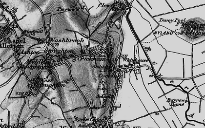 Old map of Cocklake in 1898