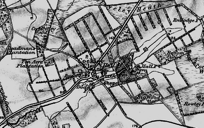 Old map of Cockley Cley in 1898