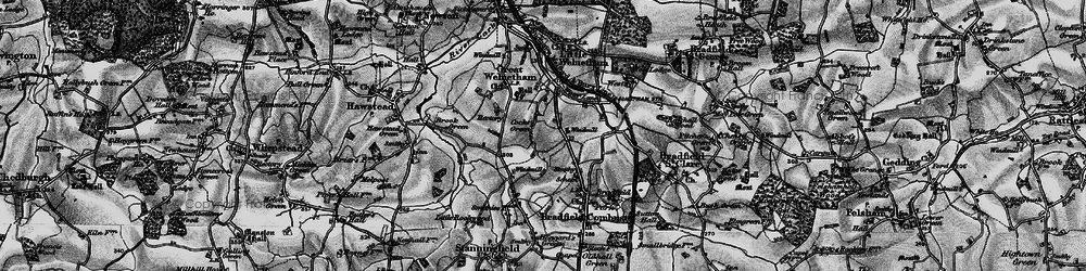 Old map of Cocks Green in 1898