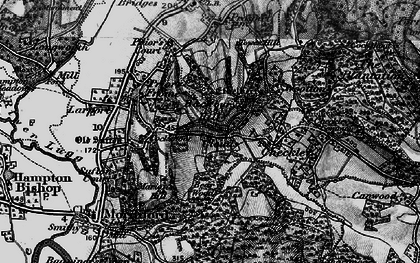 Old map of Cockshoot in 1898