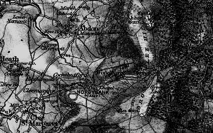Old map of Brown Clee Hill in 1899