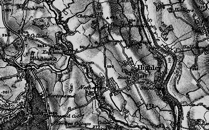 Old map of Bind, The in 1899