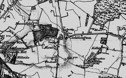 Old map of Coddington in 1899