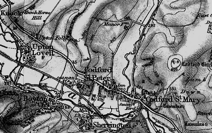 Old map of Codford in 1898