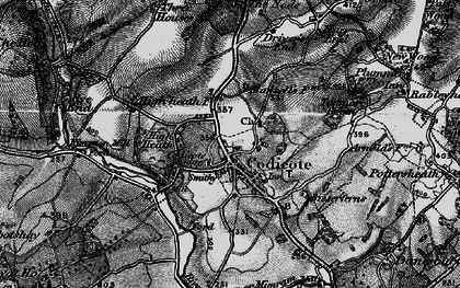 Old map of Codicote in 1896