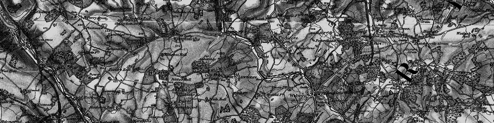 Old map of Abbotshay in 1896