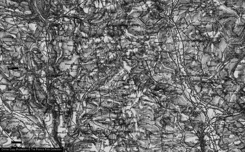 Old Map of Codnor Breach, 1895 in 1895