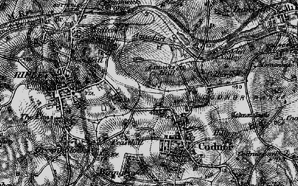 Old map of Codnor Gate in 1895