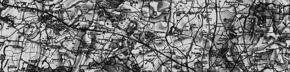 Old map of Codsall in 1899