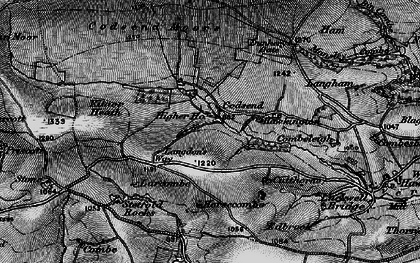 Old map of Lang Combe in 1898