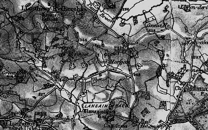 Old map of Coed Morgan in 1896