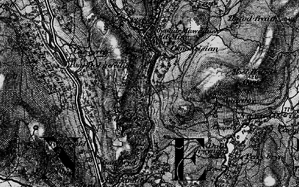 Old map of Afon Eden in 1899