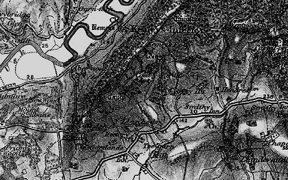 Old map of Coed-y-caerau in 1897
