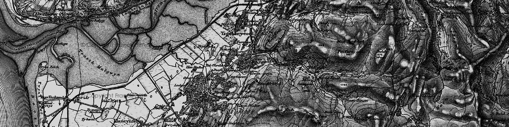 Old map of Ynys Greigiog in 1899