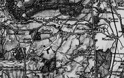 Old map of Coed y go in 1897