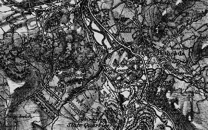 Old map of Bryn Derwent in 1899