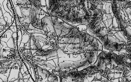 Old map of Coffinswell in 1898