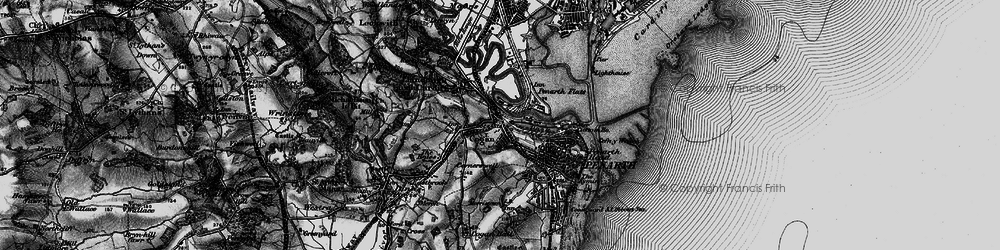 Old map of Cogan in 1898