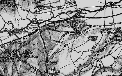 Old map of Cogenhoe in 1898