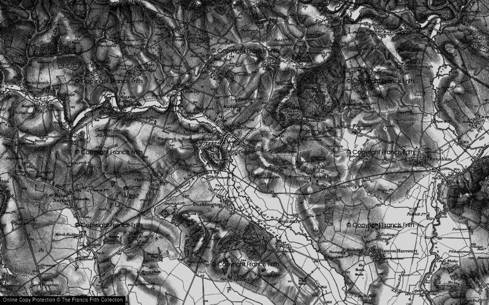 Old Map of Cogges, 1895 in 1895
