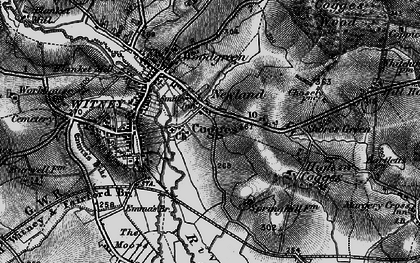 Old map of Cogges in 1895