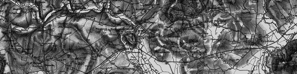 Old map of Cogges in 1895