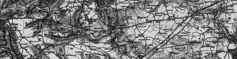 Old map of Coggeshall in 1896