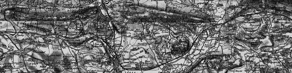 Old map of Coity in 1897