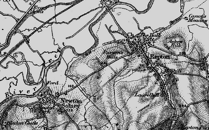 Old map of Cokhay Green in 1895