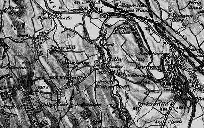 Old map of Barrowmoor in 1897