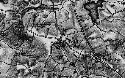 Old map of Winwick Warren in 1898