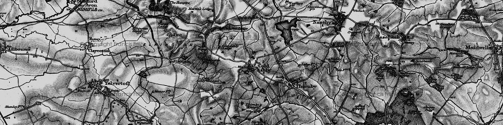 Old map of Cold Ashby in 1898