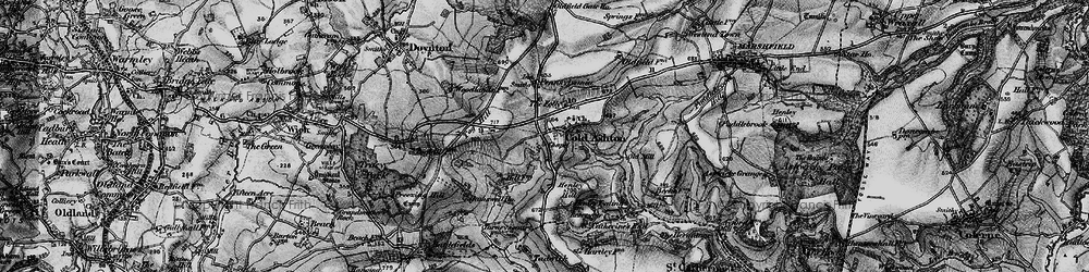 Old map of Cold Ashton in 1898