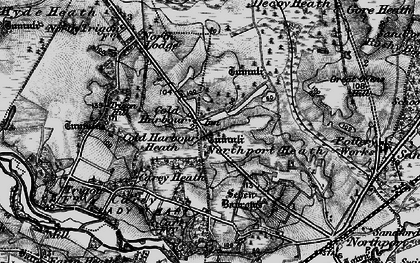 Old map of Cold Harbour in 1895