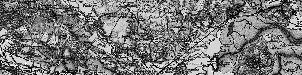 Old map of Cold Harbour in 1895