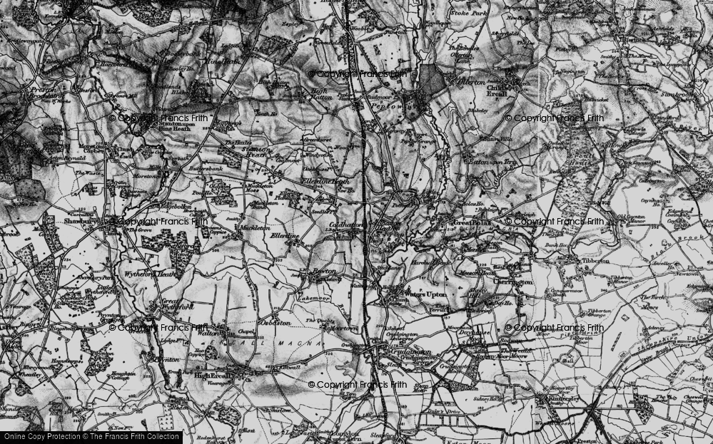 Old Map of Cold Hatton, 1899 in 1899