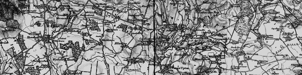 Old map of Cold Hatton in 1899
