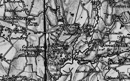 Old map of Cold Hatton Heath in 1899