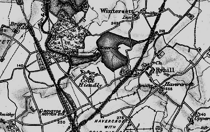 Old map of Cold Hiendley in 1896