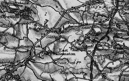 Old map of Cold Inn in 1898
