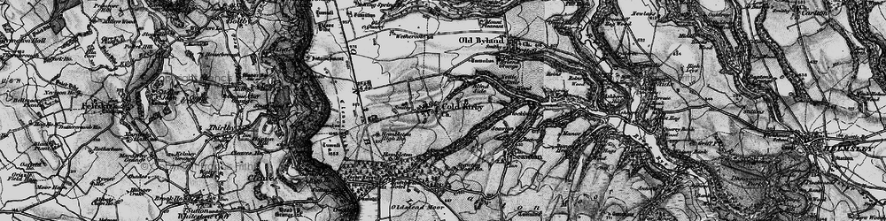 Old map of Cold Kirby in 1898