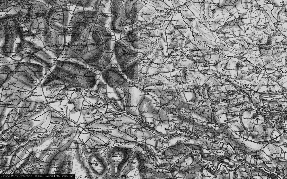 Old Map of Cold Northcott, 1895 in 1895