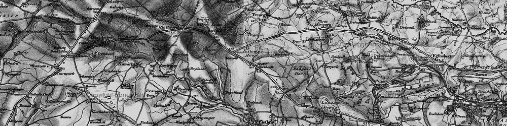 Old map of Cold Northcott in 1895