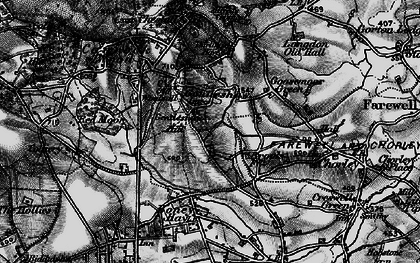 Old map of Cold Well in 1898