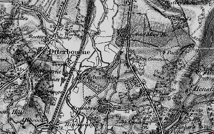 Old map of Colden Common in 1895