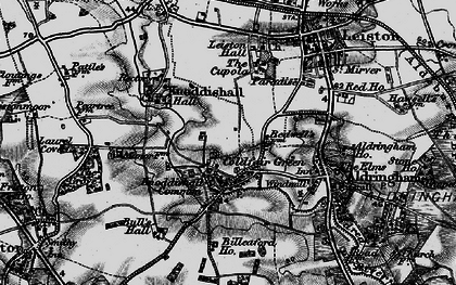 Old map of Coldfair Green in 1898