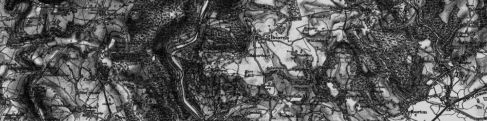 Old map of Coldharbour in 1897