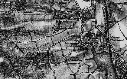 Old map of Coldharbour in 1897