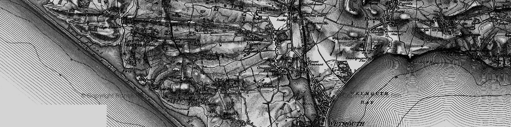 Old map of Coldharbour in 1897