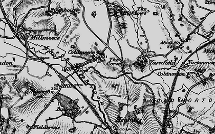 Old map of Coldmeece in 1897
